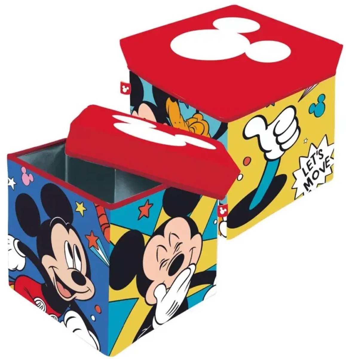Disney 30x30x30 Cm Mickey Kruk/container Veelkleurig