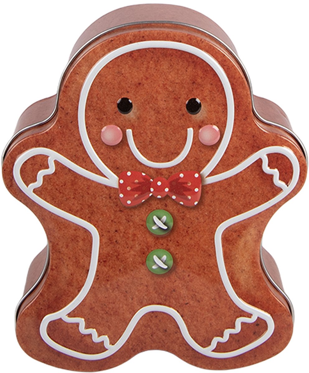 Clayre & Eef Bewaarblik 11x13x5 cm Bruin Metaal