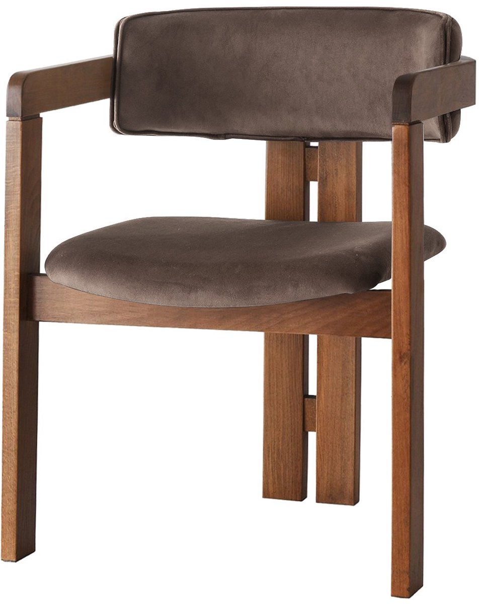 Skye Decor , Stoel, CO - 030, Hout, Walnoot & Bruin, 58 x 49 x 76 cm