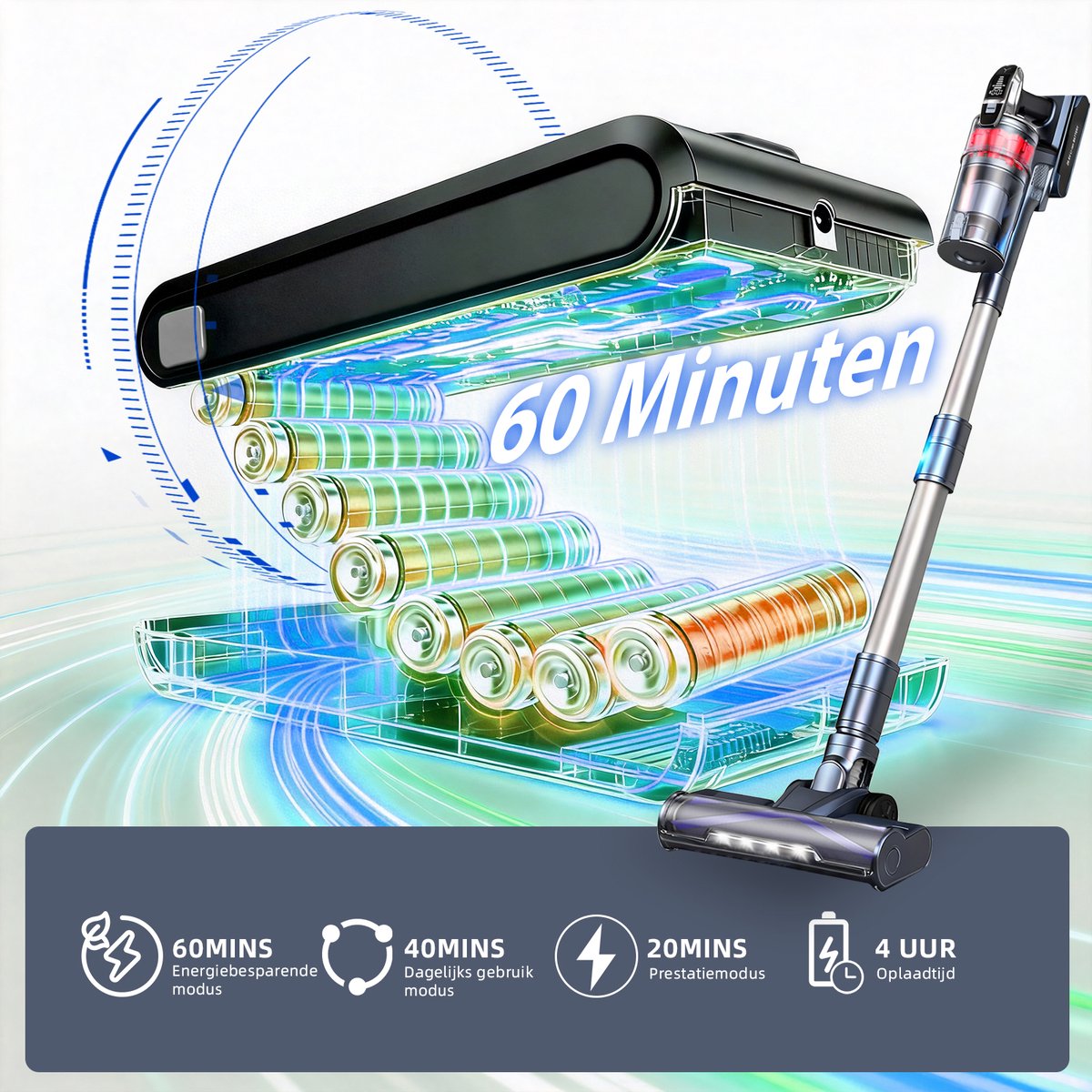 Grenintol - Steelstofzuiger - Steelstofzuiger Draadloos - afbeelding 3