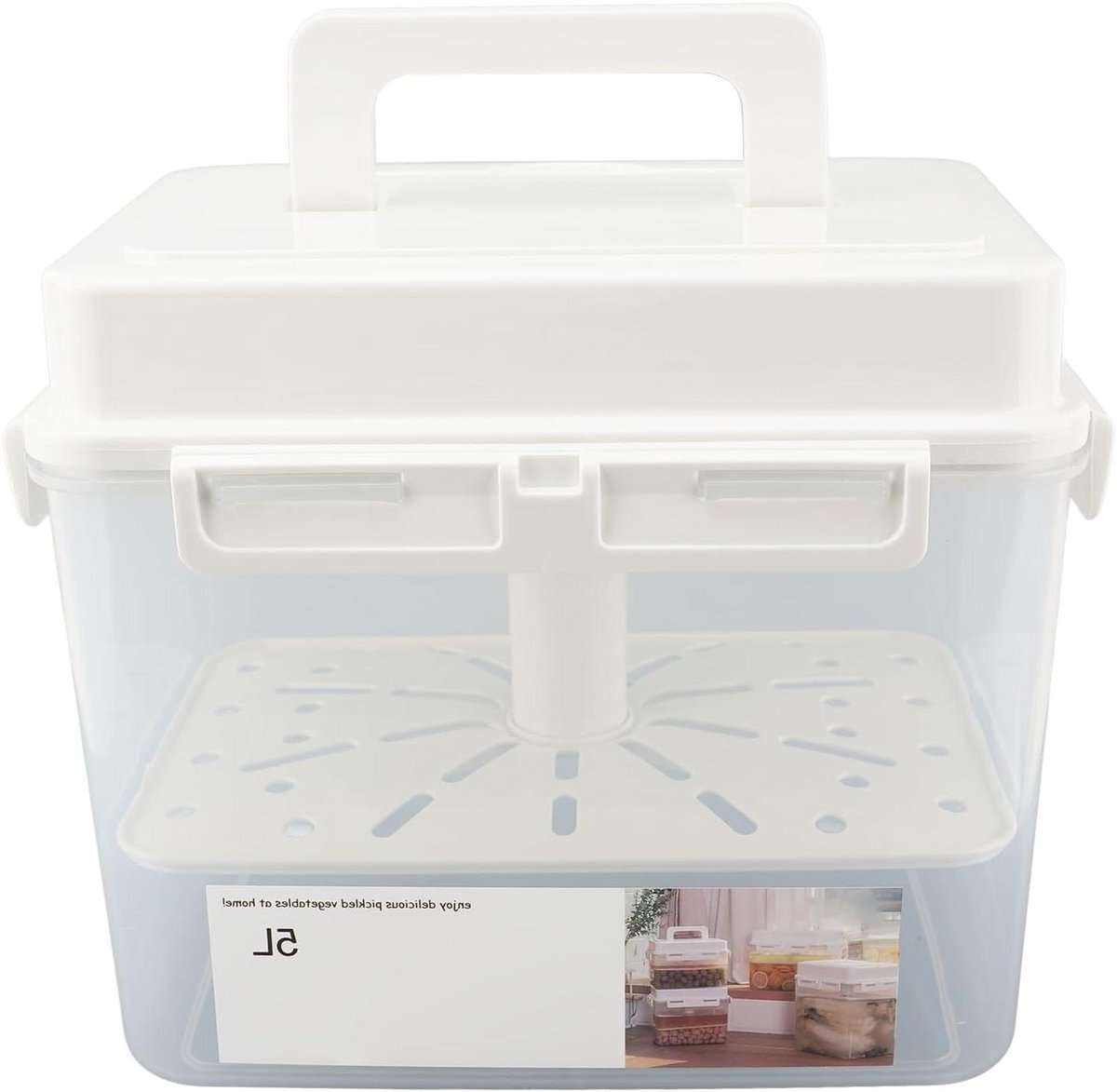 Gistingscontainer 5L - Ideaal voor Kimchi en Zuurkool fermentatie