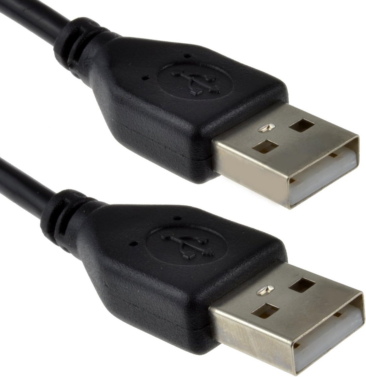 USB 2.0 A naar A Mannelijk naar Mannelijk Kabel Hoge Snelheid Zwart 2 Meter