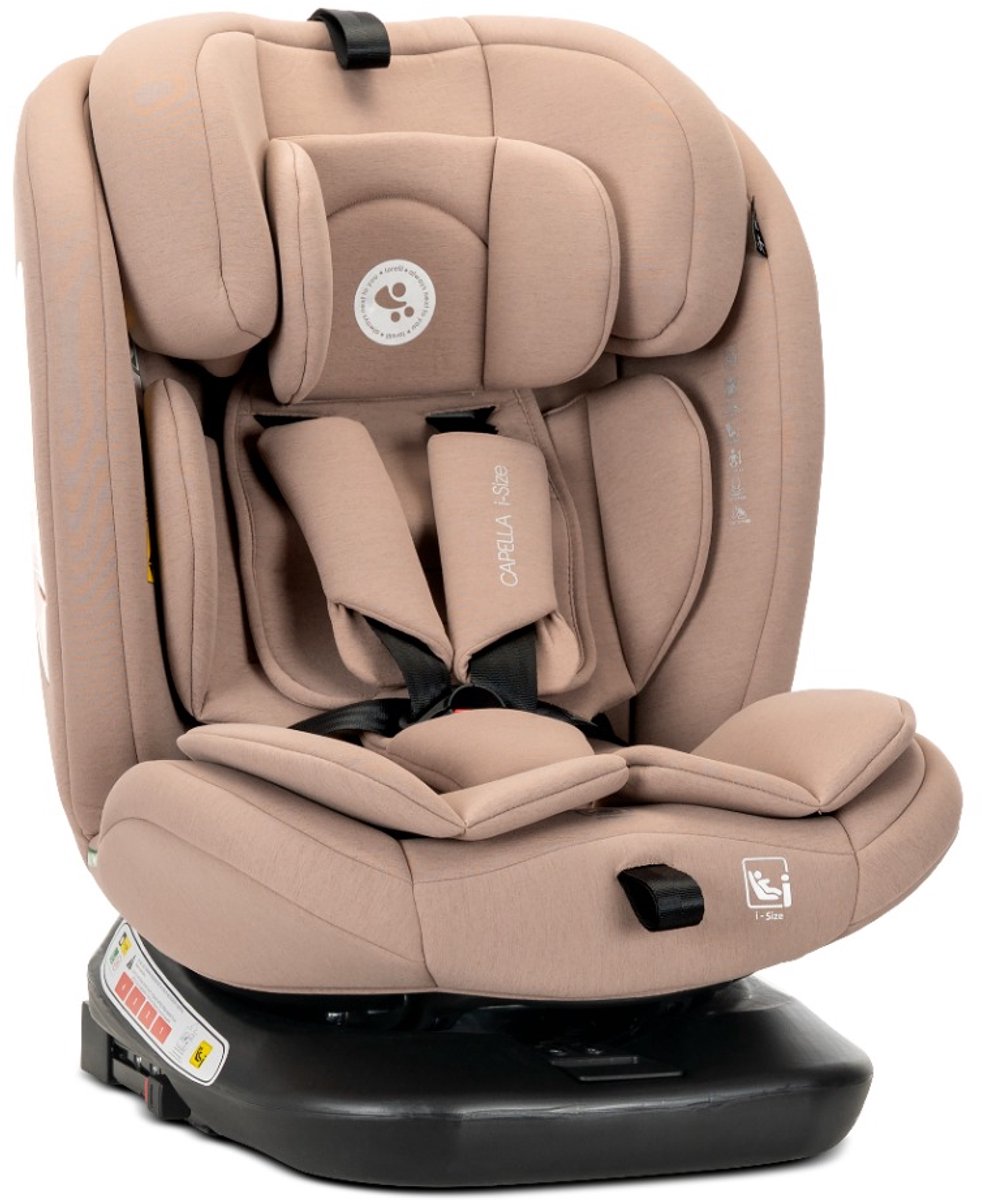 Lorelli Capella - Autostoeltje - i-Size - 40-150 cm - 360° draaibaar - Beige