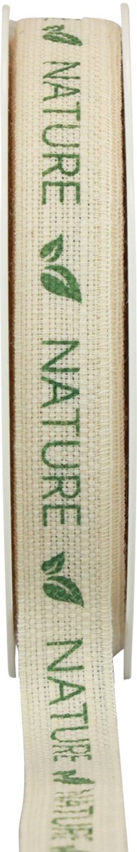 Cadeaulint decolint katoen crème natuur 15mm 20m