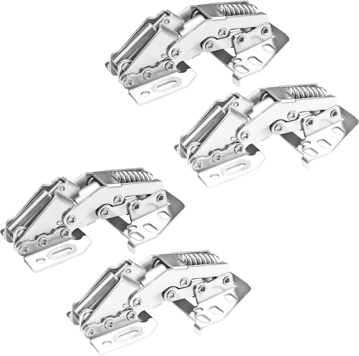 Kastdeksel Steun Scharnier - Soft Close Mechanisme - 4 Stuks