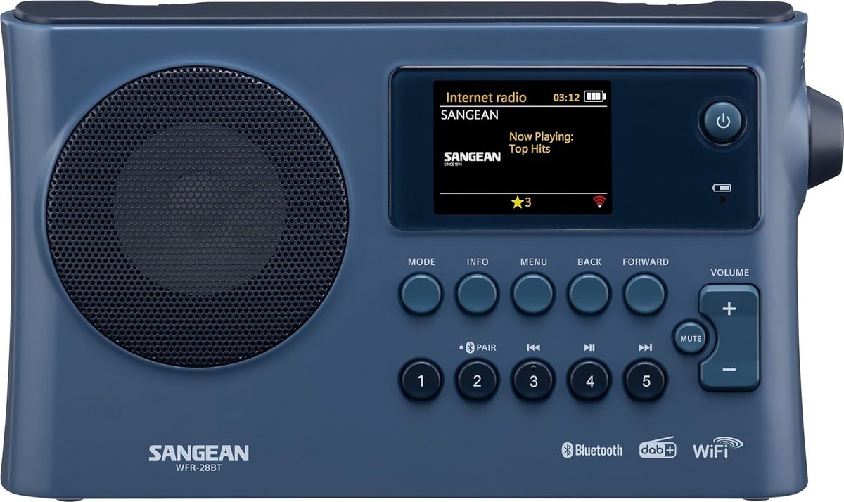 Internetradio met Kleurenscherm en Bluetooth Streaming