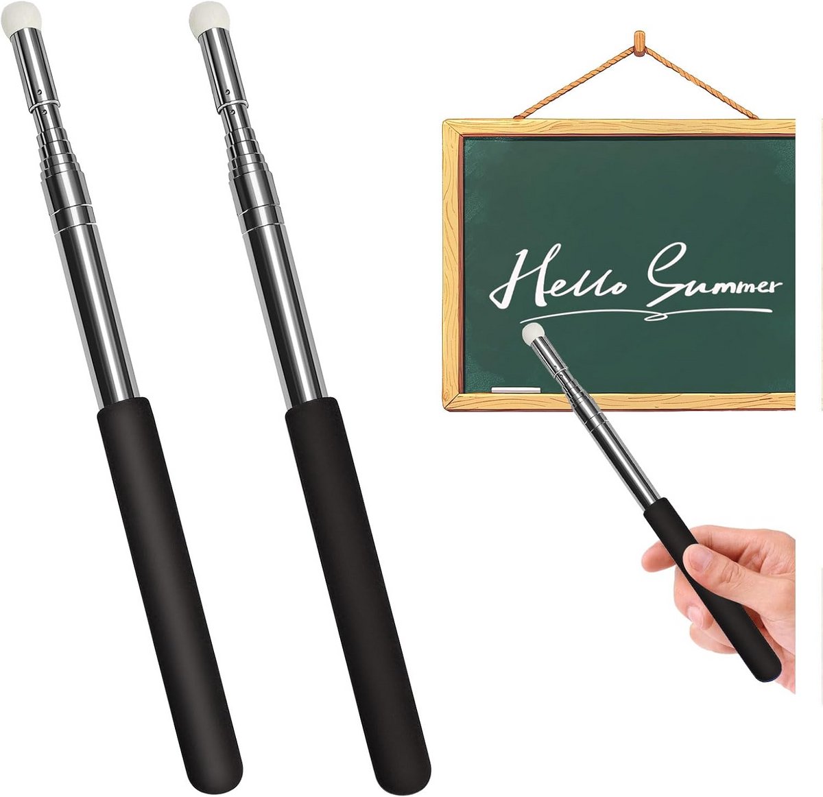 Telescopische Aanwijsstok Uittrekbaar tot 120cm - Perfect voor Presentaties en Onderwijs