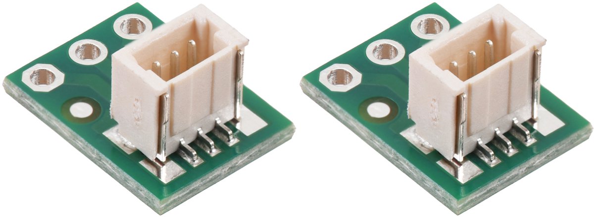 Pololu 4812 JST SH breakoutboard 3 pin male top entry 1.0 mm pitch set van 2 breadboard adapter 2.54 mm