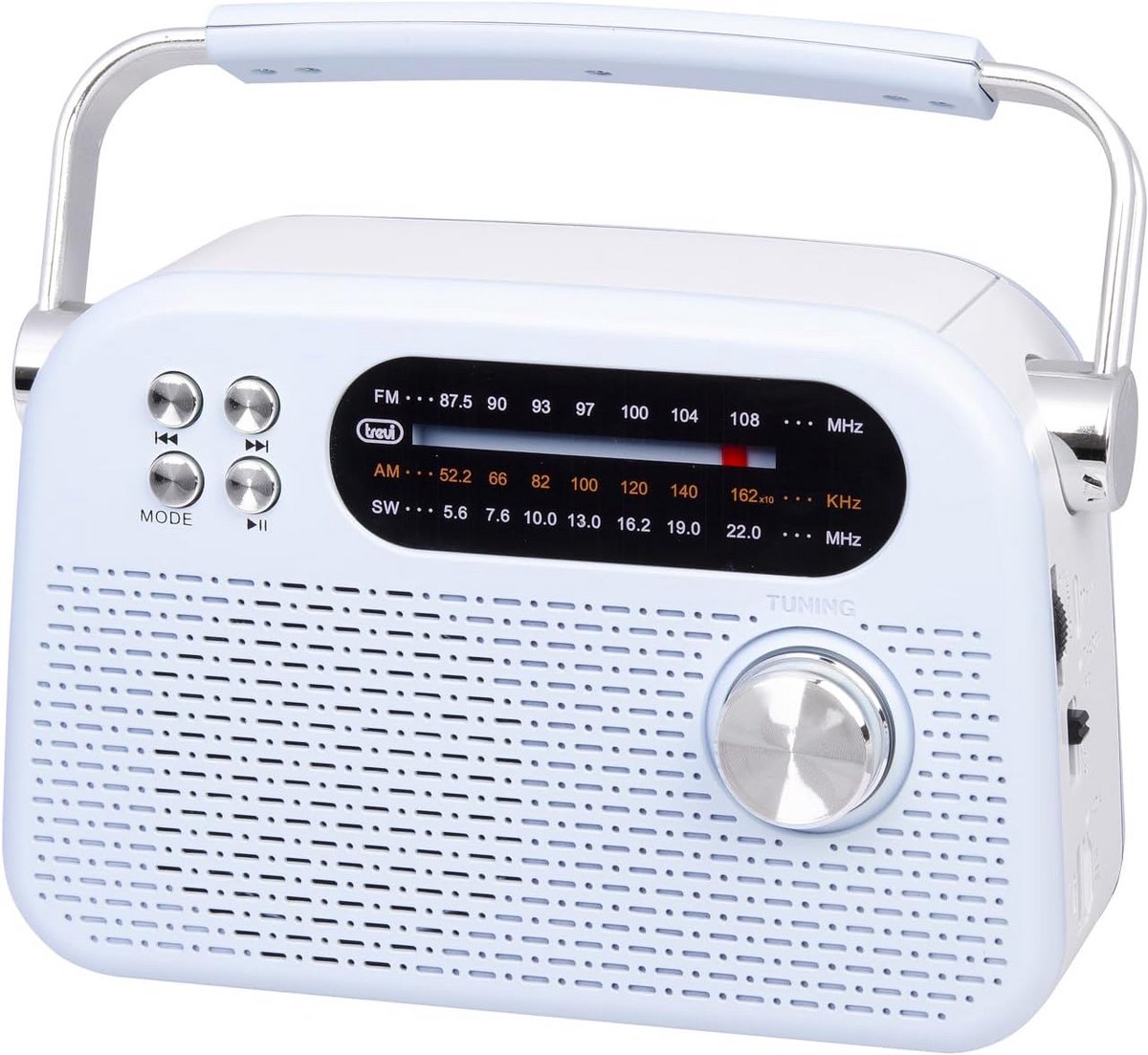 Draagbare Multiband Radio met USB, Micro SD, Draadloos en Oplaadbaar