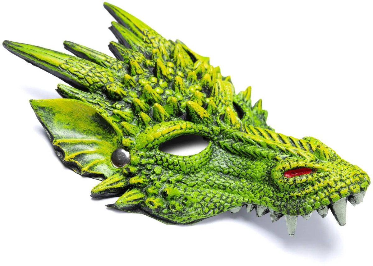 Great Pretenders - Groen drakenmasker kostuum - Groen