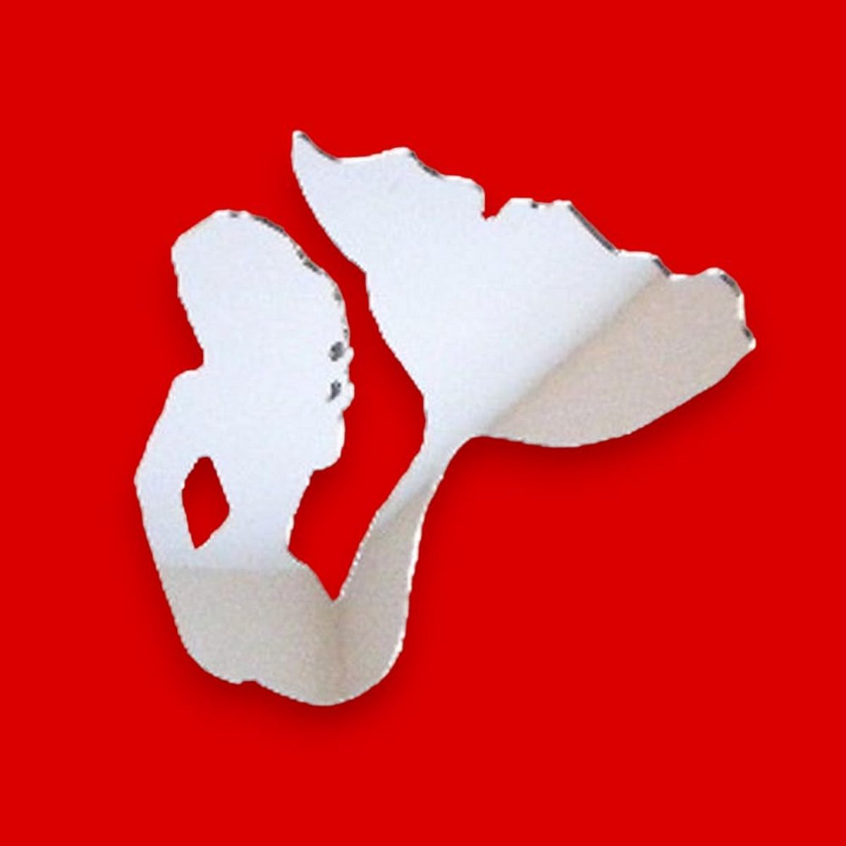 Kleine acryl make-up spiegel 12x10cm