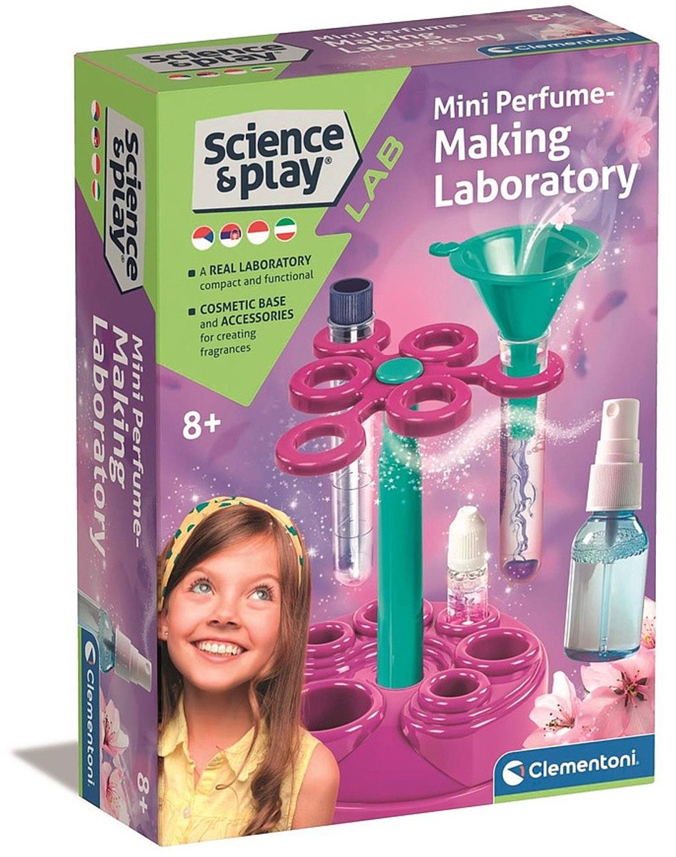 Crazy Chic Parfum maak set - Mini Lab - Creatieve set - Experimenteerset - Geurset - Geuren maken - Clementoni - Voor kinderen - Voor meisjes
