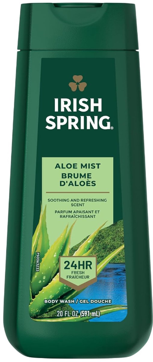 Aloe Mist Brume Irish Spring - Douchegel voor lichaam en gezicht - 591 ml, hydraterend, verfrissend