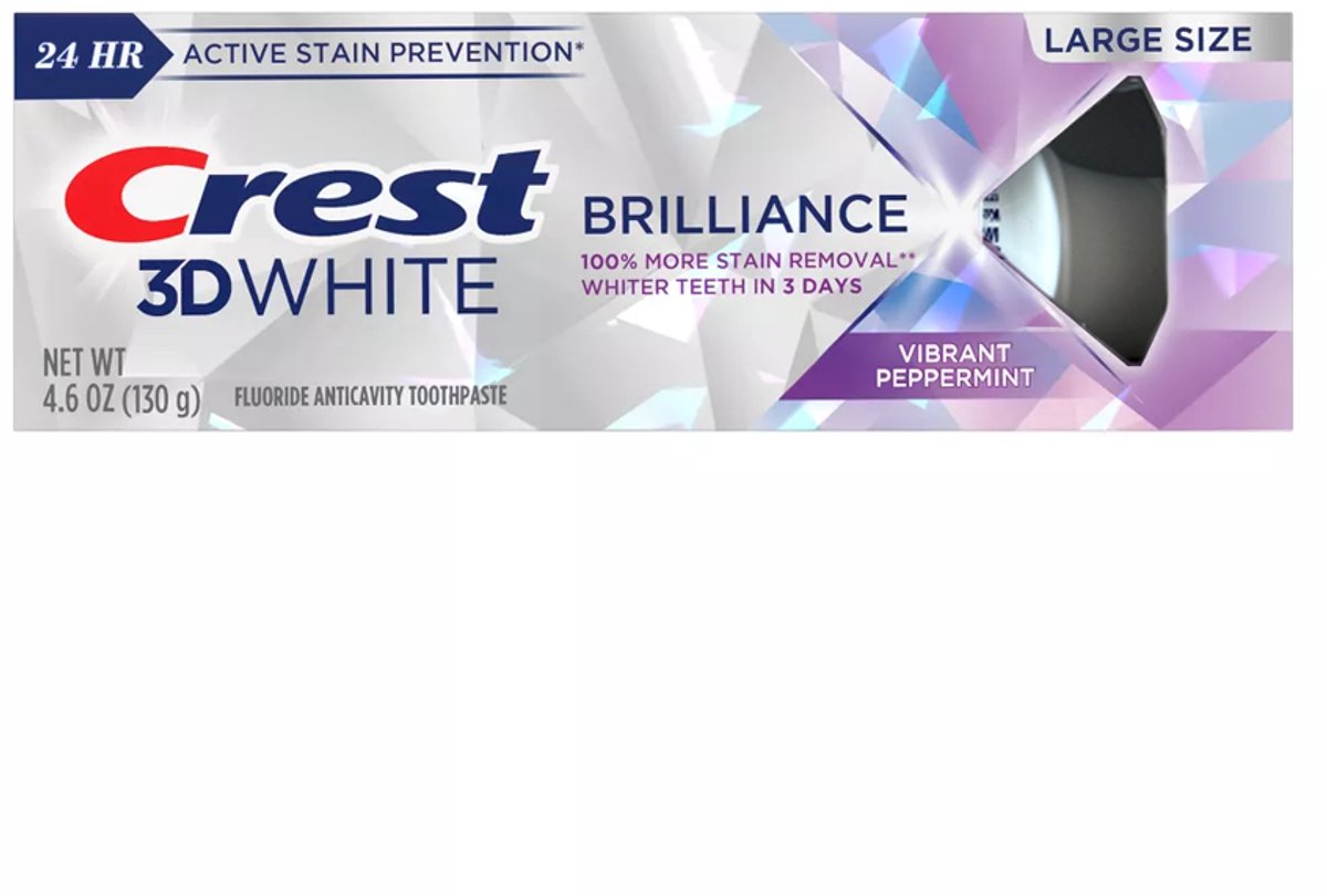 Crest 3DWhite Brilliance - Tandpasta - Verfrissende Pepermunt, 130g