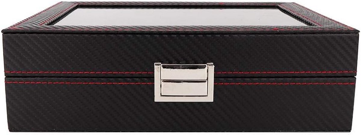 Luxe Horlogedoos met 10 Vakken - Opbergkoffer voor Heren en Dames
