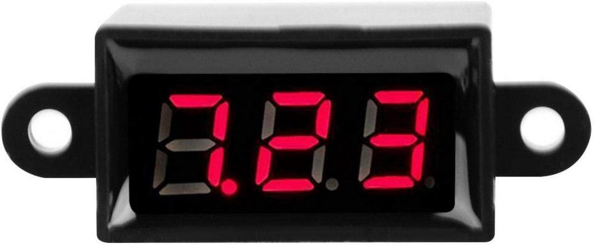 Digitale Voltmeter Amperemeter DC 3-30V LED Display voor Auto en Motorfiets
