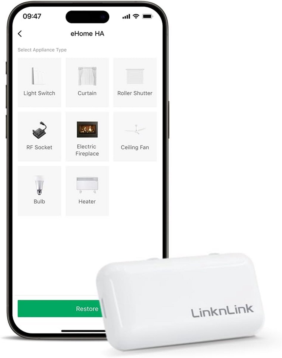 Universele Wifi RF Afstandsbediening voor Lichtschakelaars, Rolluiken en Ventilatoren