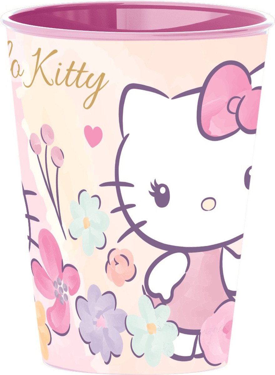 Hello Kitty Drinkbeker - 260 ml - Beker - 1 stuk - Cute - Voor verjaardagen en feestjes