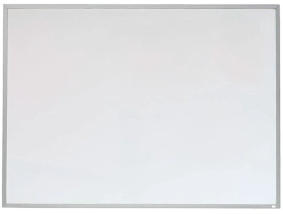 Wit whiteboard met aluminium lijst.