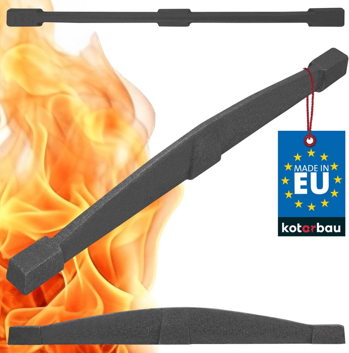 Gietijzeren Open Haard Rooster 420 mm - Robuust en Hittebestendig