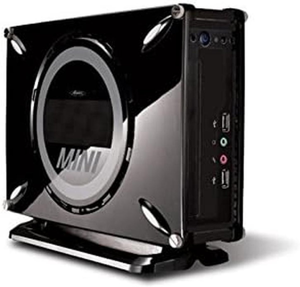 Krachtige Zwarte PC Behuizing met 90W Vermogen