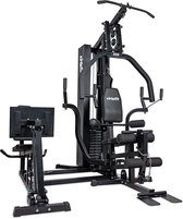 VirtuFit KH350 — Station de musculation — Homegym avec leg press — Pile de poids de 86 kg — Siège et dossier réglables — Incl. poulie haute et basse — Fitness à domicile
