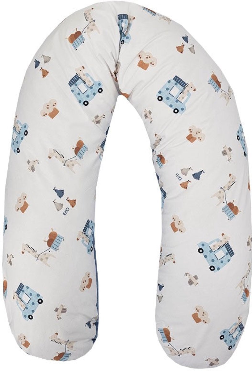 Velvet Nursing Pillow Giraffe/Blue