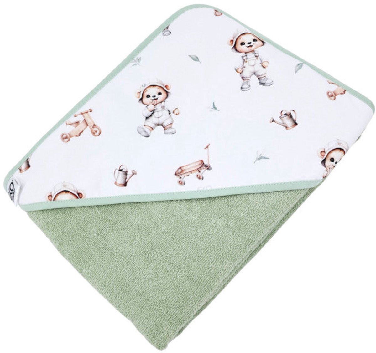 Bathrobe Gardener Bear/Mint
