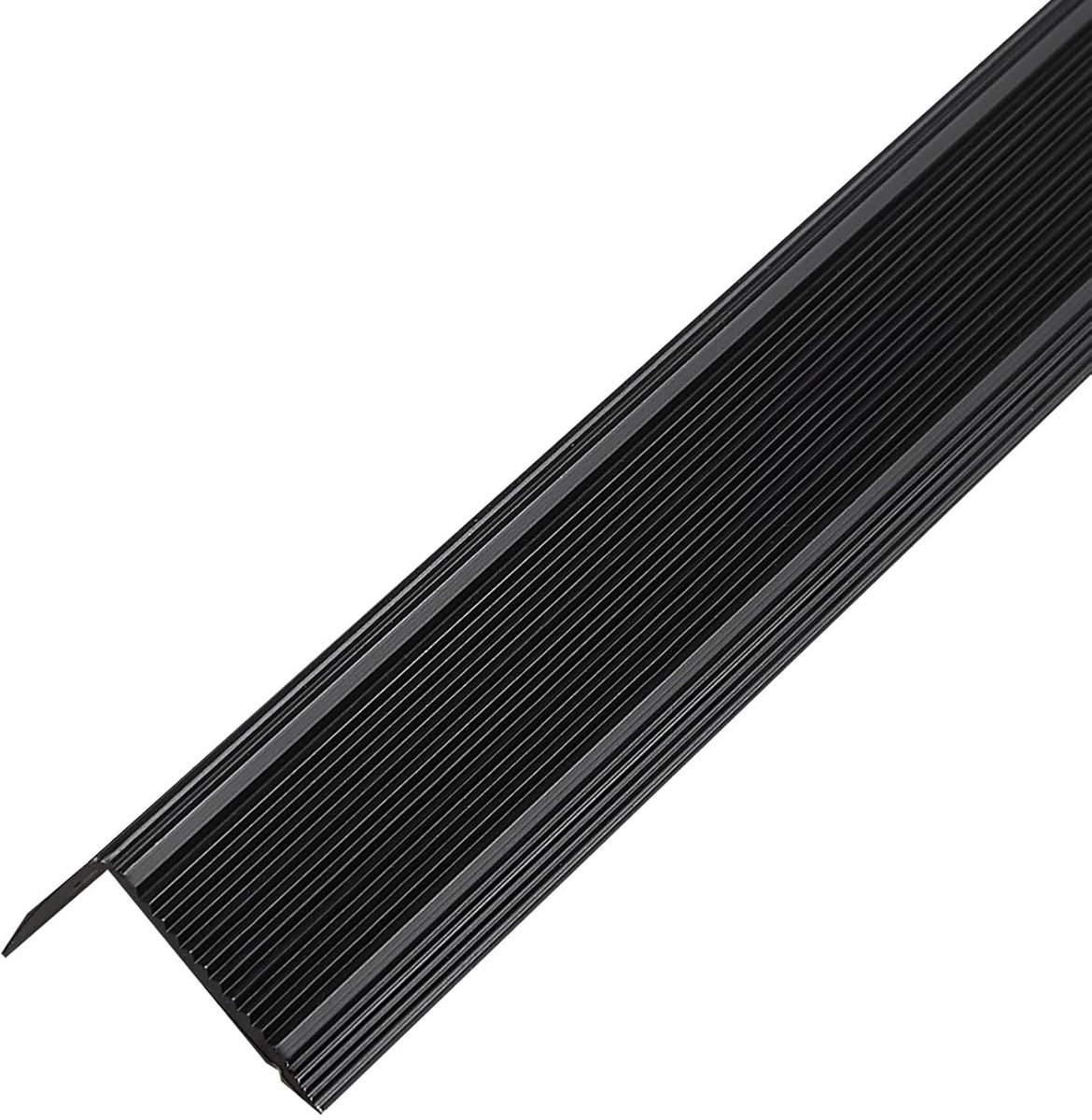 Zelfklevend Aluminium Trapkantenprofiel Geribbeld Antislip - Champagne