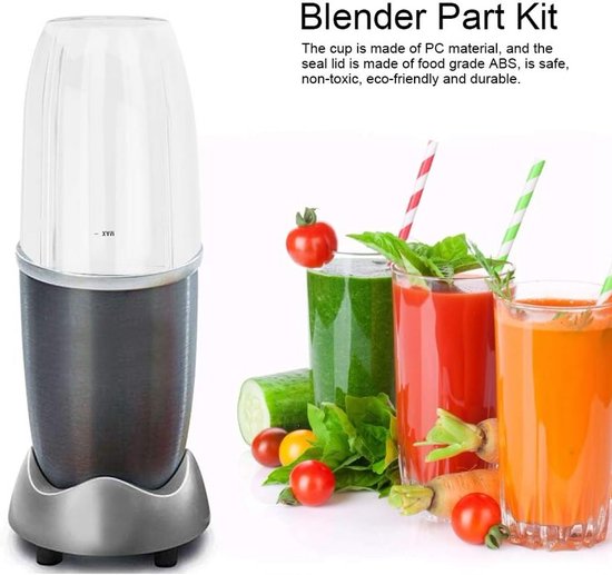 Reservebeker en Deksel Set voor 900W Blender - Vervangingsonderdelen voor Mixer — afbeelding 4