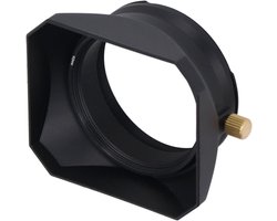 Vierkante Metalen Lens Bescherming voor X100VI - Zwart - Fuji X100V - 49mm Adapterring - Bescherming tegen Ongewenst Licht en Ghosting
