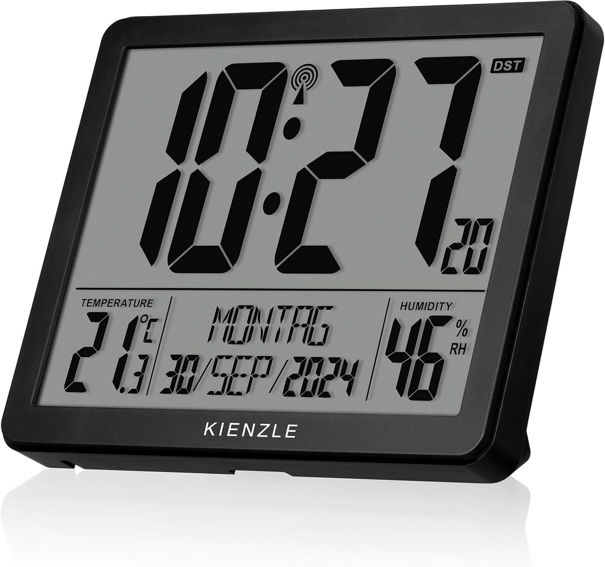 Digitale radiogestuurde wekker met XXL-display, temperatuur- en luchtvochtigheidsmeting