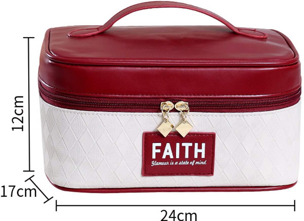 Neopreen Make-up Organizer Tas – Red
