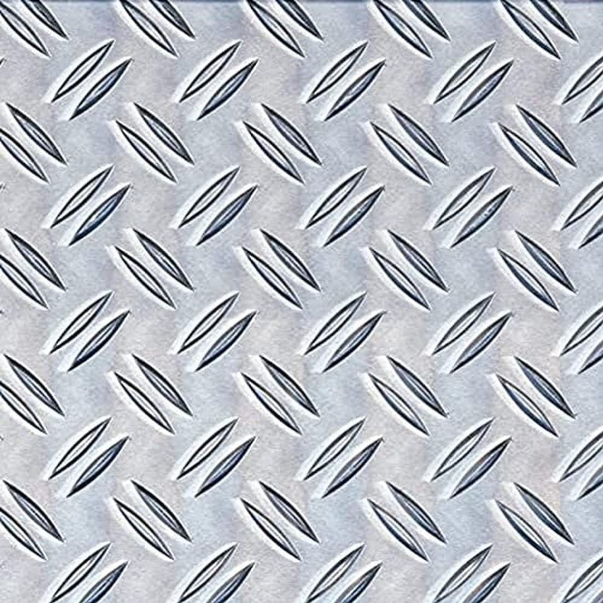 Aluminium Structuurplaat Geribbeld Reliëf 600x1000x2,5 mm