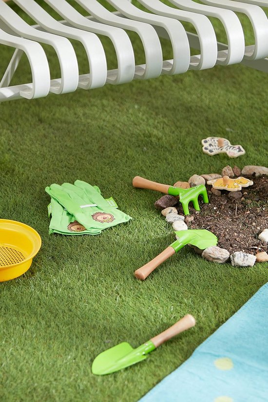 Tuinset voor Kinderen met Scheppen, Riek en Tuinhandschoenen - Tuingereedschap voor Junior Tuinier — afbeelding 3