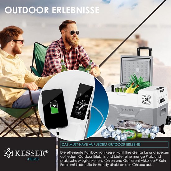 Elektrische Koelbox 30 Liter met App-bediening en USB - Ideaal voor Auto, Vrachtwagen, Boot en Camping — afbeelding 2