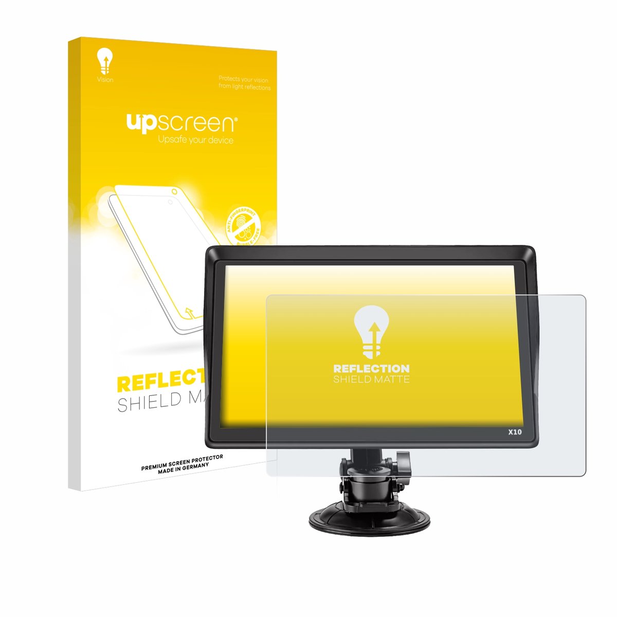 upscreen - Screenprotector voor Xgody X10 9" - Folie Beschermfolie anti glare matte