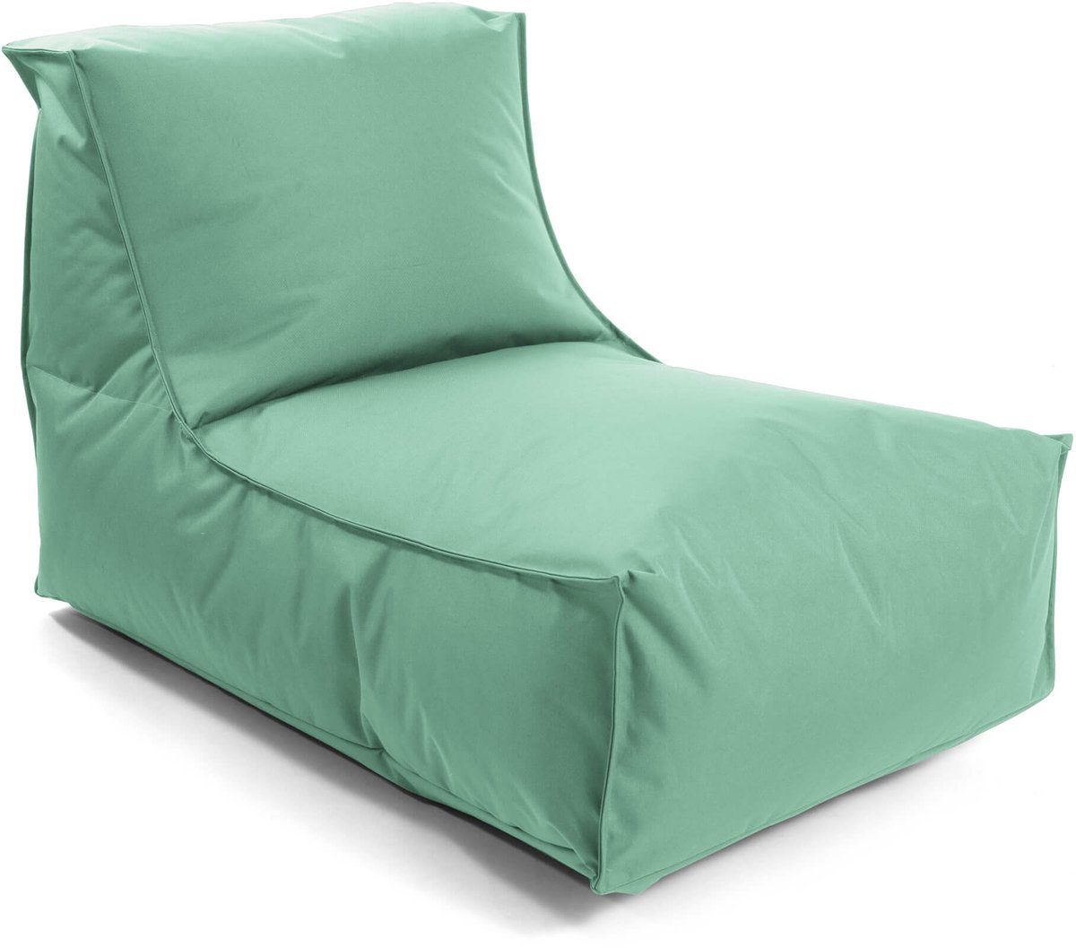 mokebo Zitzak voor kinderen & volwassenen 'Der Sundowner', Bean Bag met vulling of vloerkussen voor indoor & outdoor, ook als ligkussen in Eucalyptus Groen