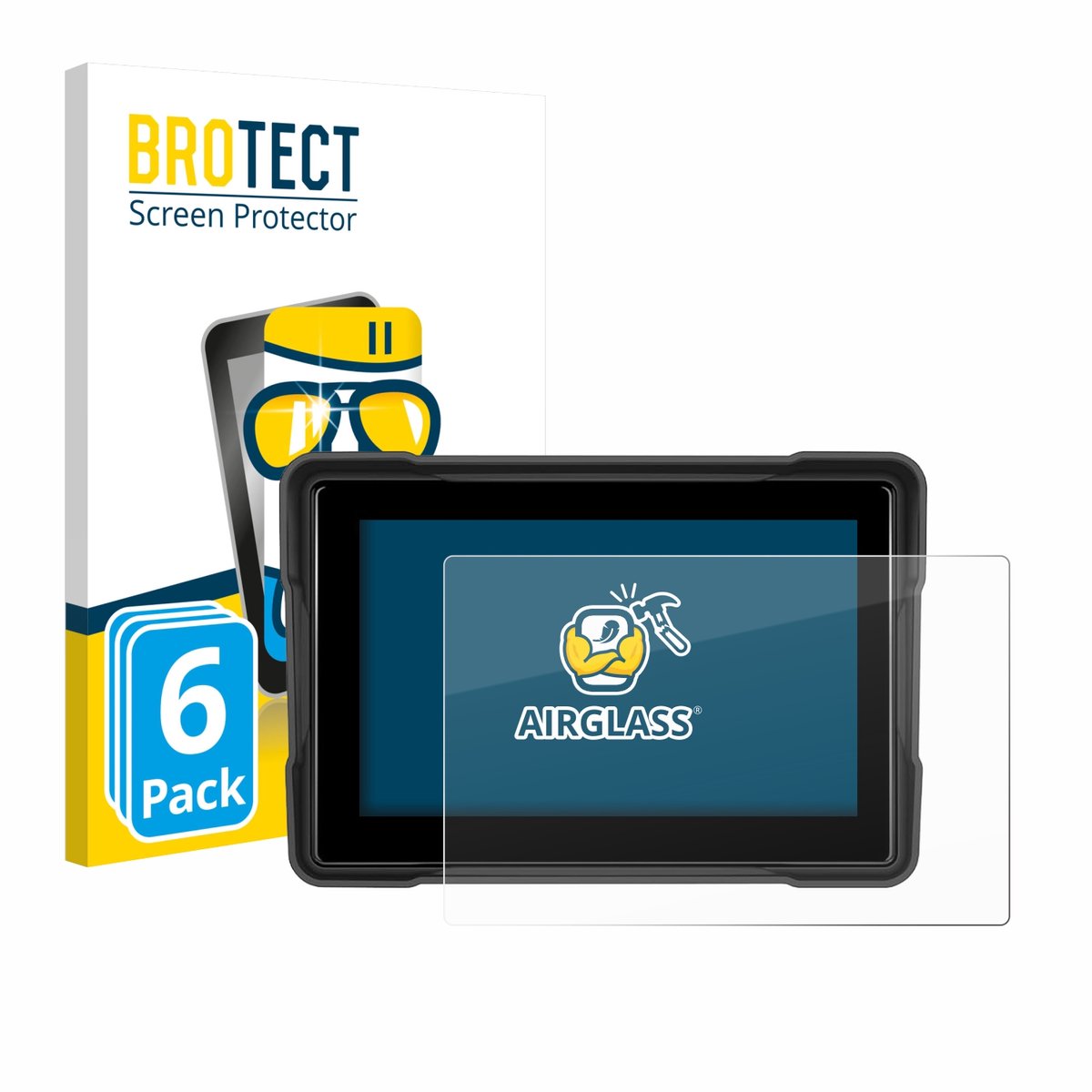 Screenprotector 6 Stuks voor GOHHDL A4058-IP67 5" Beschermglas transparant