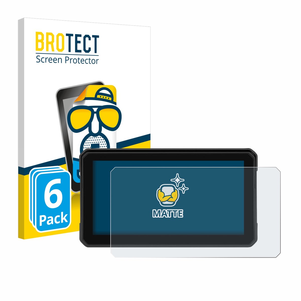 BROTECT - Screenprotector voor GOHHDL A4058 6" - Folie Beschermfolie matte 6 Stuks