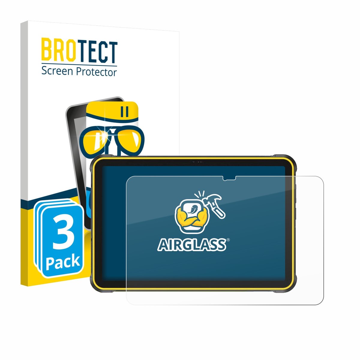 Screenprotector 3 Stuks voor Ulefone RugKing Pad 2 Pro Beschermglas transparant