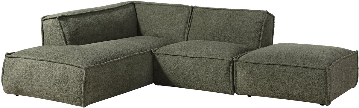 MASSIVMOEBEL24.DE hoekbank SOFAS groen 195 x 79 x 220 cm