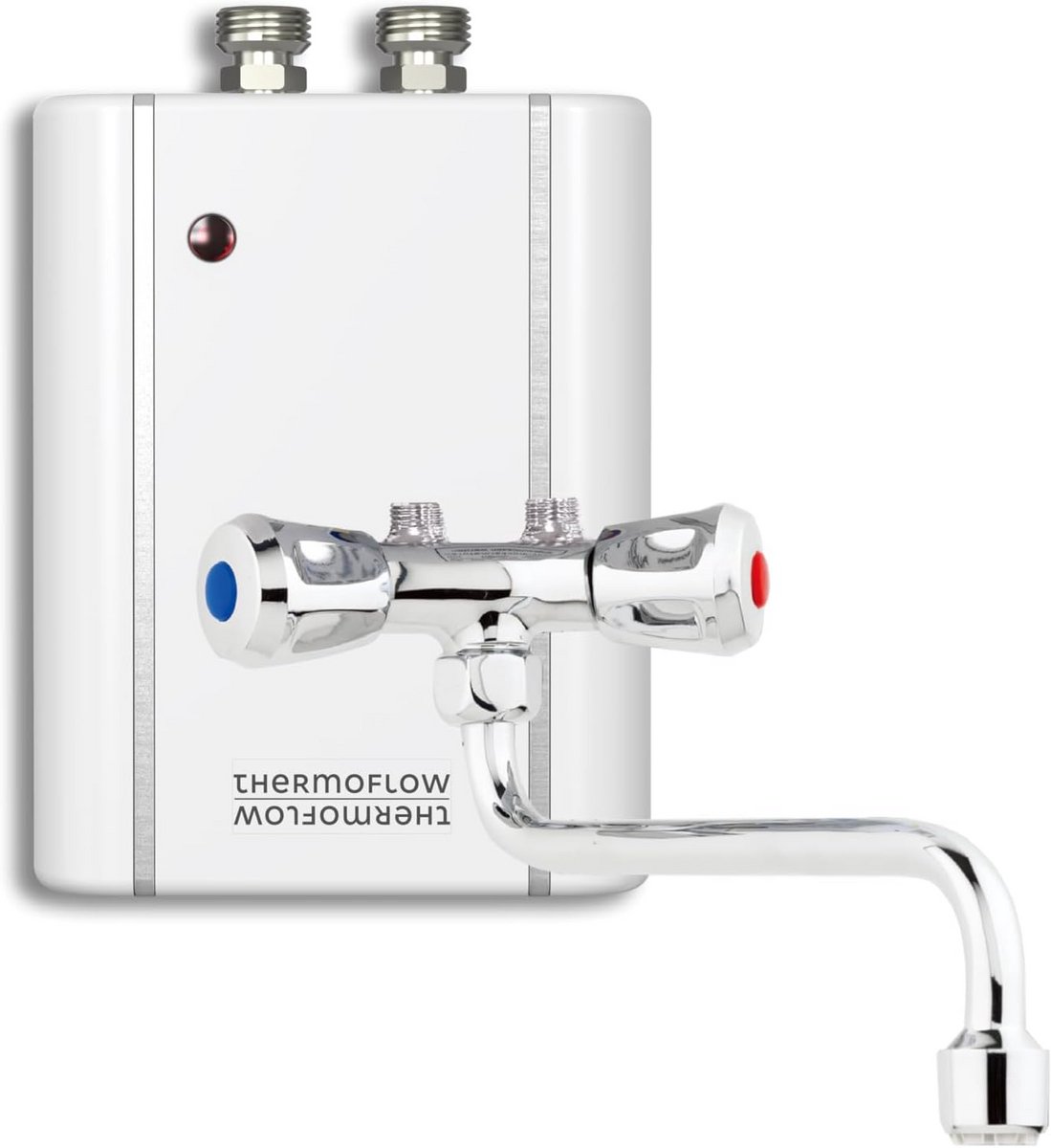 Kleine doorstroomboiler 35 W, energiezuinig, 230 V, wit