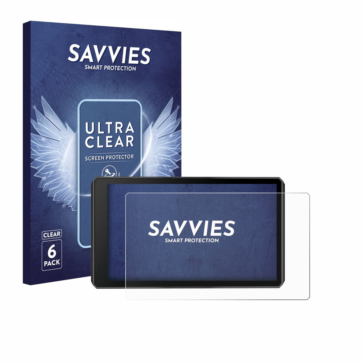 Savvies - Screenprotector voor Garmin zumo XT3 6" - Folie Beschermfolie transparant 6 Stuks