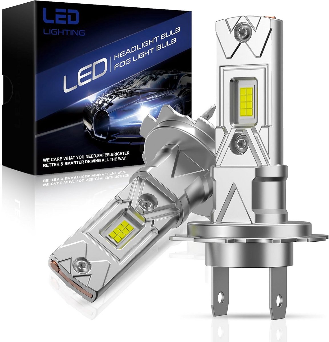 H7 LED Koplampen Auto 2 Stuks 18000LM 6500K Helder Plug and Play