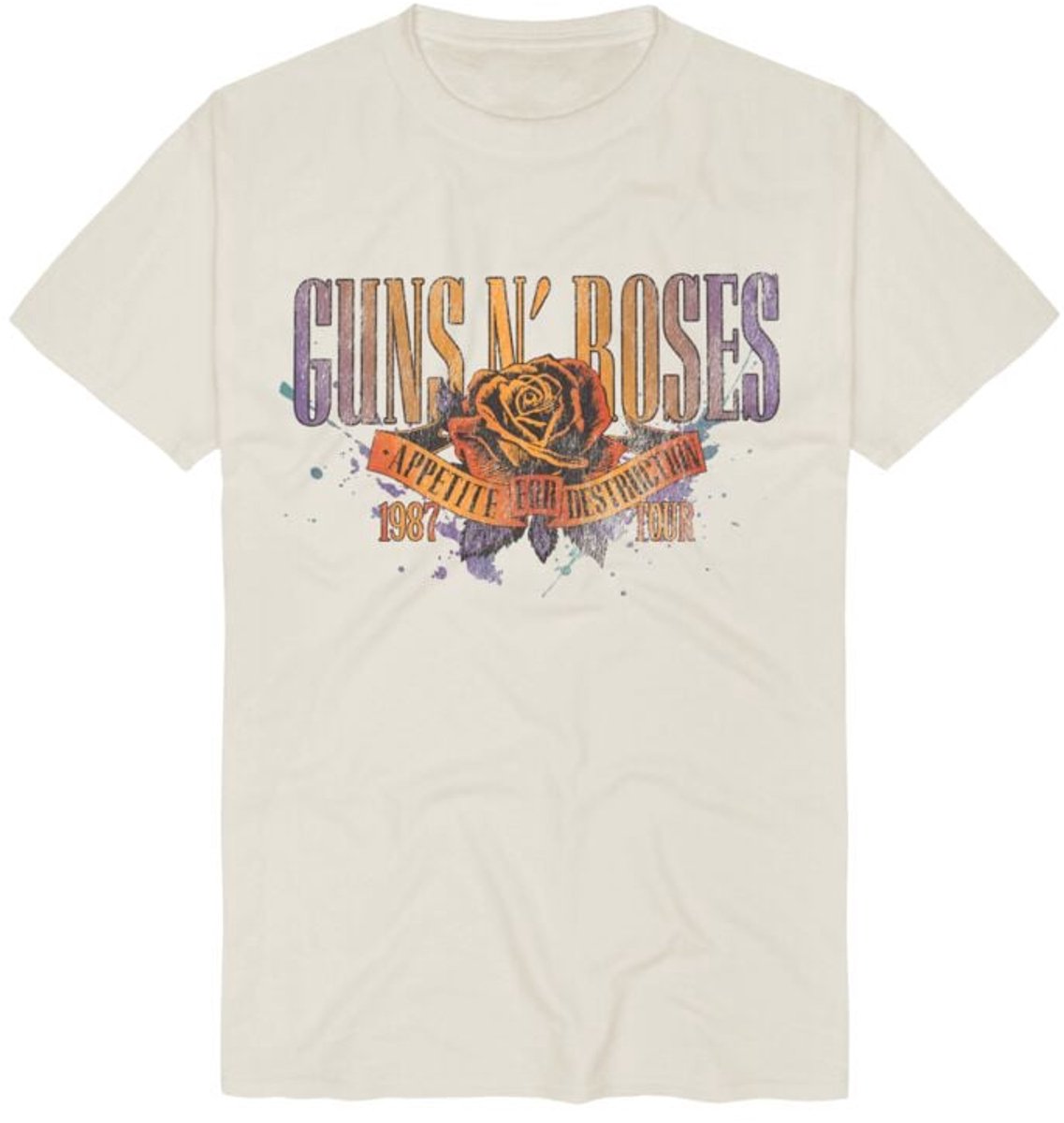 Guns N' Roses Appetite Tour 1987 Heren T-shirt - natuur - XXL