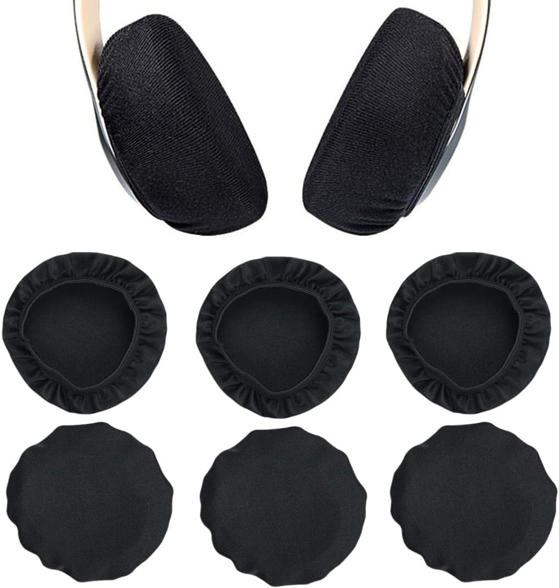 6x Universele Hoofdtelefoonhoezen - Rekbaar en Wasbaar voor Koptelefoons 9-11.5 cm