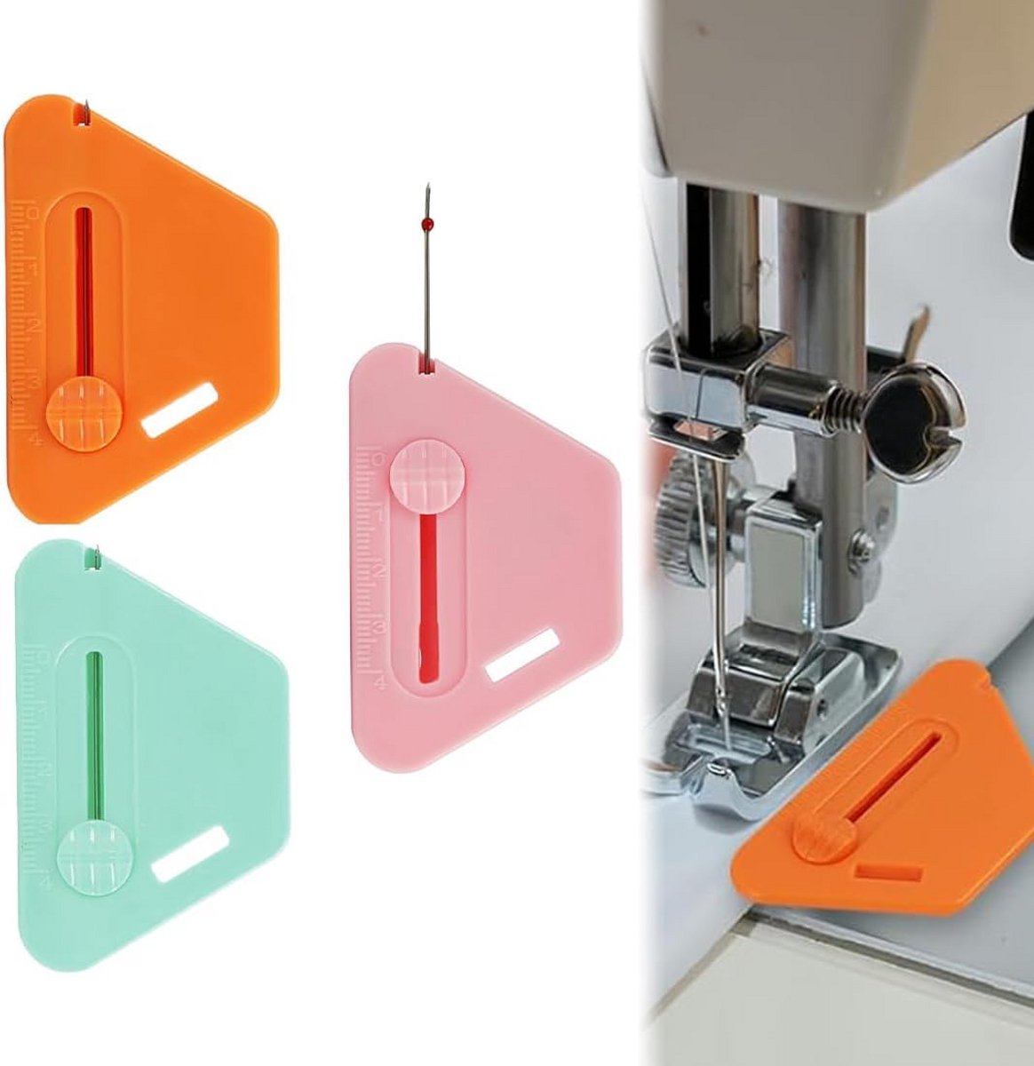 Set van 3 Universele Magnetische Naaigidsen voor Naaimachines met Meetlat