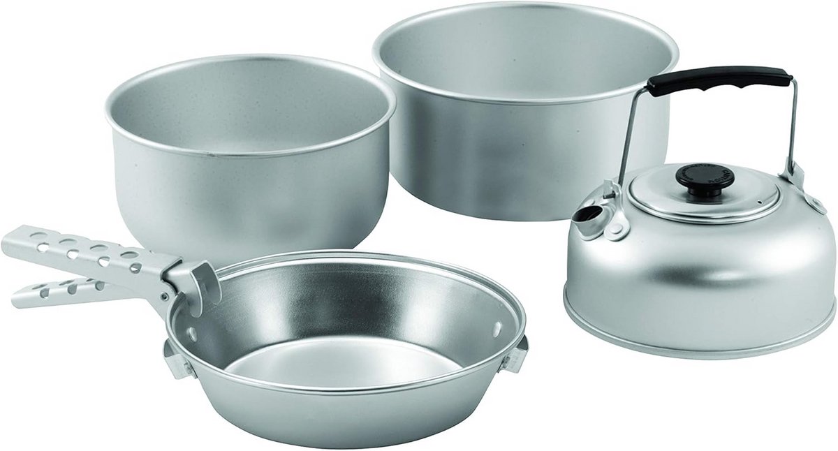 Aluminium Kookset voor Kamperen en Buiten koken