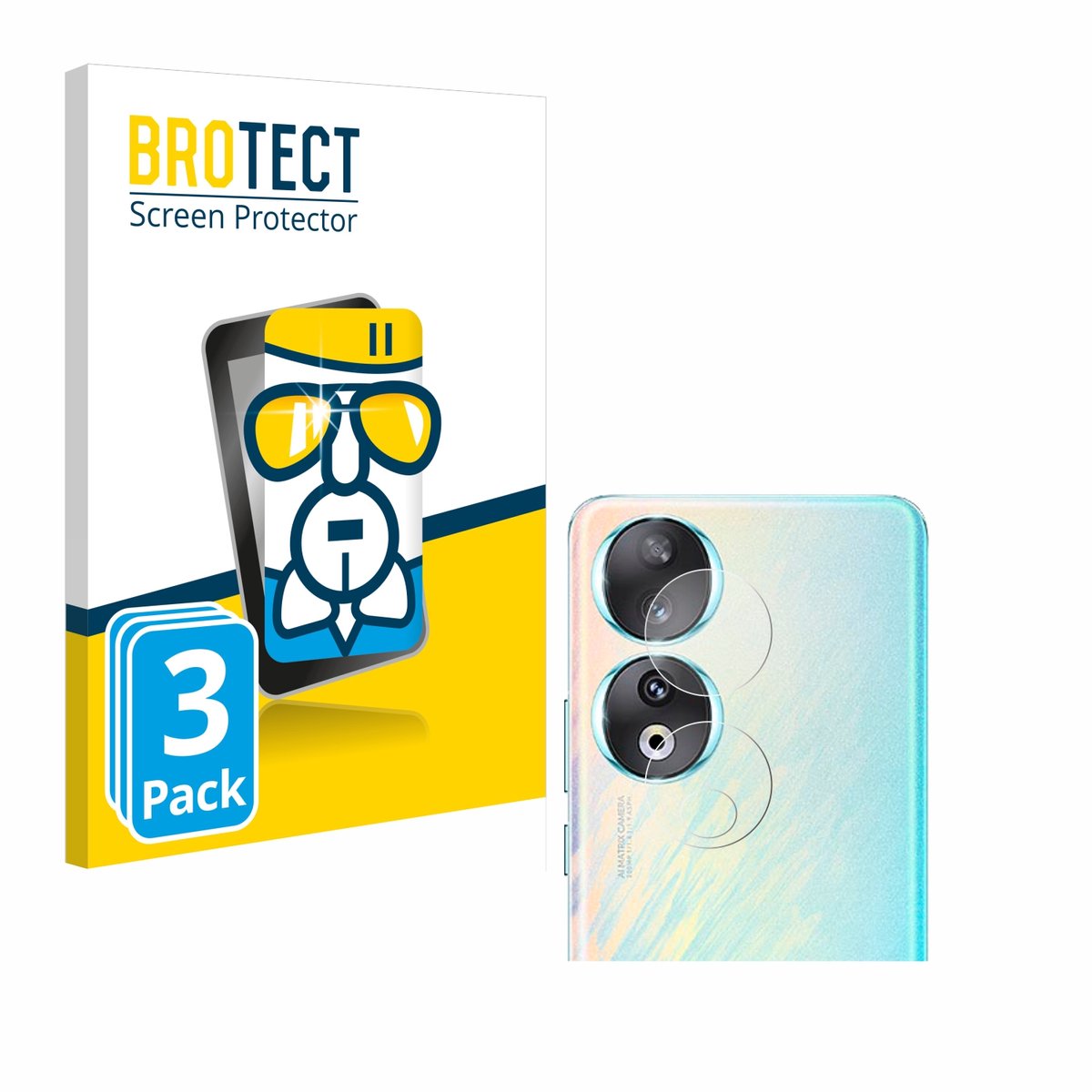 Screenprotector 3 Stuks voor Honor 90 (ALLEEN Camera Lens) Beschermglas transparant